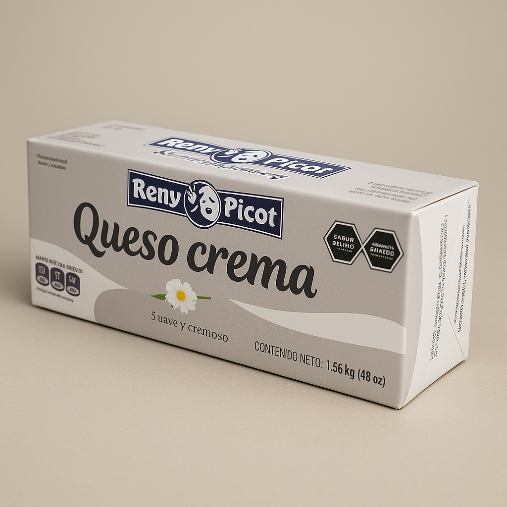Queso Crema Reny Picot Barra de 1.36 gr