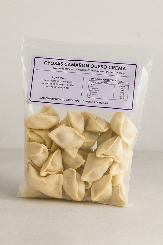 Gyosas Camarón Queso crema