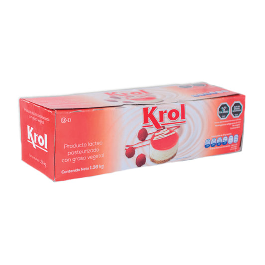 Queso crema Krol Barra de 1.36 kg